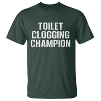 Toilet Clogging Champion T Shirt Funny Meme - Wonder Print Shop