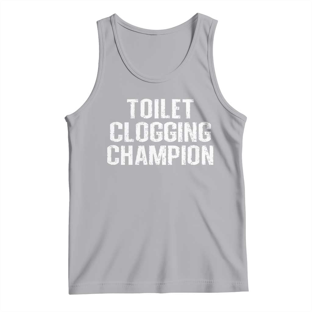 Toilet Clogging Champion Tank Top Funny Meme - Wonder Print Shop