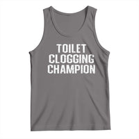 Toilet Clogging Champion Tank Top Funny Meme - Wonder Print Shop