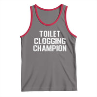 Toilet Clogging Champion Tank Top Funny Meme - Wonder Print Shop