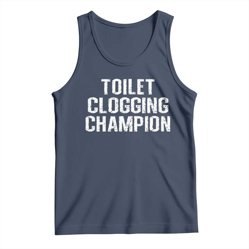 Toilet Clogging Champion Tank Top Funny Meme - Wonder Print Shop