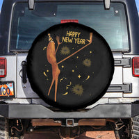 Funny Marcus The Worm New Year Spare Tire Cover Happy New Year NYE Party Firework - Wonder Print Shop