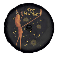 Funny Marcus The Worm New Year Spare Tire Cover Happy New Year NYE Party Firework - Wonder Print Shop