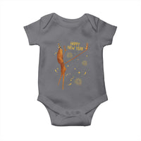 Funny Marcus The Worm New Year Baby Onesie Happy New Year NYE Party Firework - Wonder Print Shop