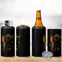 Funny Marcus The Worm New Year 4 in 1 Can Cooler Tumbler Happy New Year NYE Party Firework - Wonder Print Shop