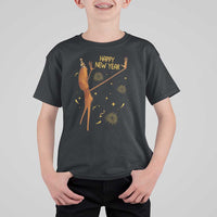 Funny Marcus The Worm New Year T Shirt For Kid Happy New Year NYE Party Firework - Wonder Print Shop