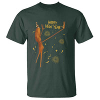 Funny Marcus The Worm New Year T Shirt Happy New Year NYE Party Firework - Wonder Print Shop