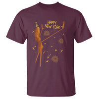 Funny Marcus The Worm New Year T Shirt Happy New Year NYE Party Firework - Wonder Print Shop