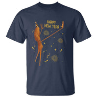 Funny Marcus The Worm New Year T Shirt Happy New Year NYE Party Firework - Wonder Print Shop