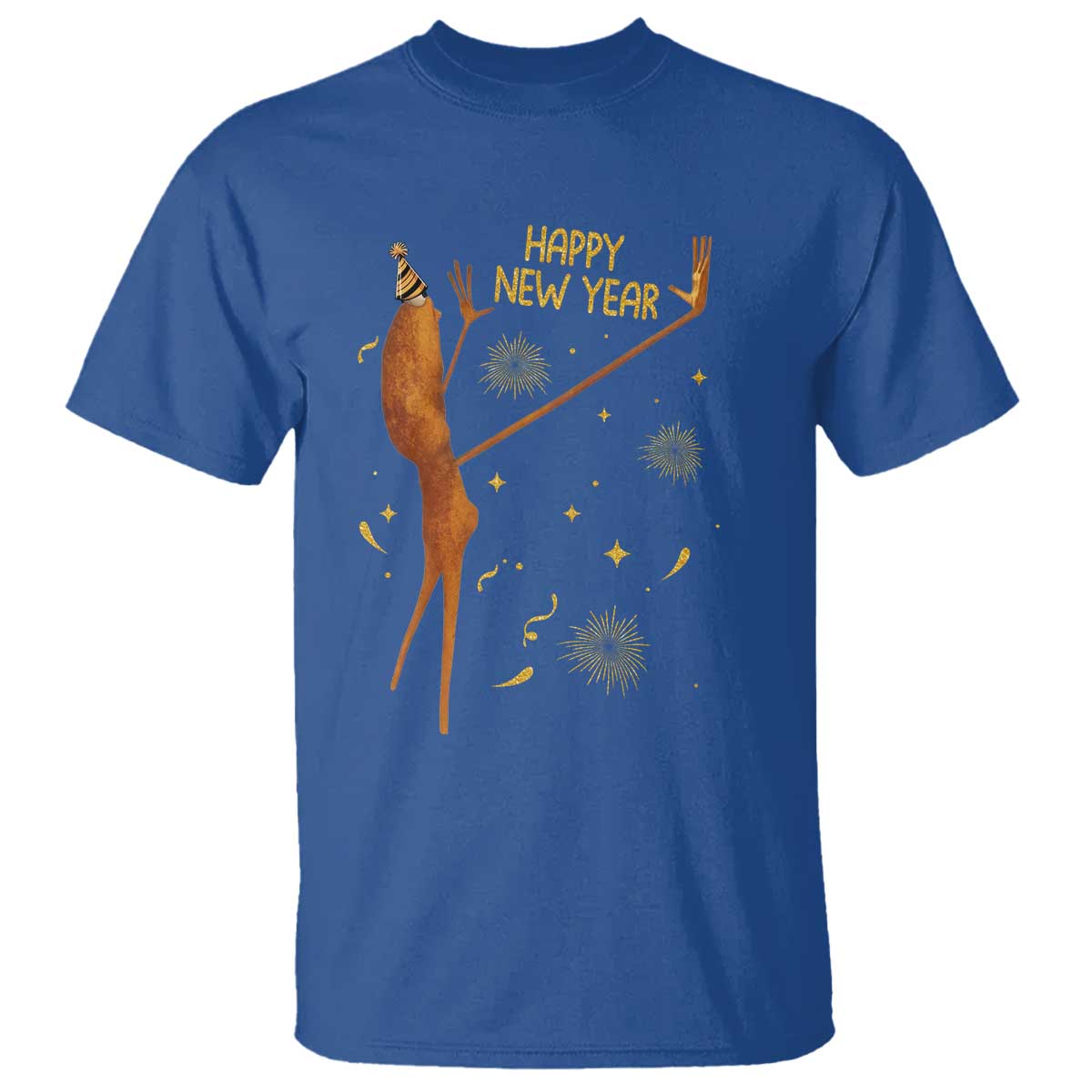 Funny Marcus The Worm New Year T Shirt Happy New Year NYE Party Firework - Wonder Print Shop