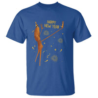 Funny Marcus The Worm New Year T Shirt Happy New Year NYE Party Firework - Wonder Print Shop