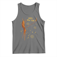 Funny Marcus The Worm New Year Tank Top Happy New Year NYE Party Firework - Wonder Print Shop