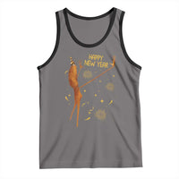 Funny Marcus The Worm New Year Tank Top Happy New Year NYE Party Firework - Wonder Print Shop