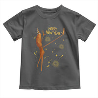 Funny Marcus The Worm New Year Toddler T Shirt Happy New Year NYE Party Firework - Wonder Print Shop