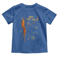 Funny Marcus The Worm New Year Toddler T Shirt Happy New Year NYE Party Firework - Wonder Print Shop
