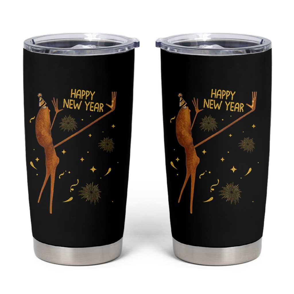Funny Marcus The Worm New Year Tumbler Cup Happy New Year NYE Party Firework - Wonder Print Shop