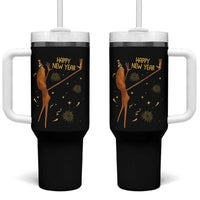 Funny Marcus The Worm New Year Tumbler With Handle Happy New Year NYE Party Firework - Wonder Print Shop