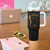 Funny Marcus The Worm New Year Tumbler With Handle Happy New Year NYE Party Firework - Wonder Print Shop
