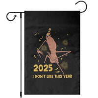 Funny Marcus The Worm New Year Garden Flag 2025 I Dont Like This Year Fireworks NYE Party - Wonder Print Shop