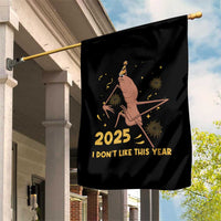 Funny Marcus The Worm New Year Garden Flag 2025 I Dont Like This Year Fireworks NYE Party - Wonder Print Shop