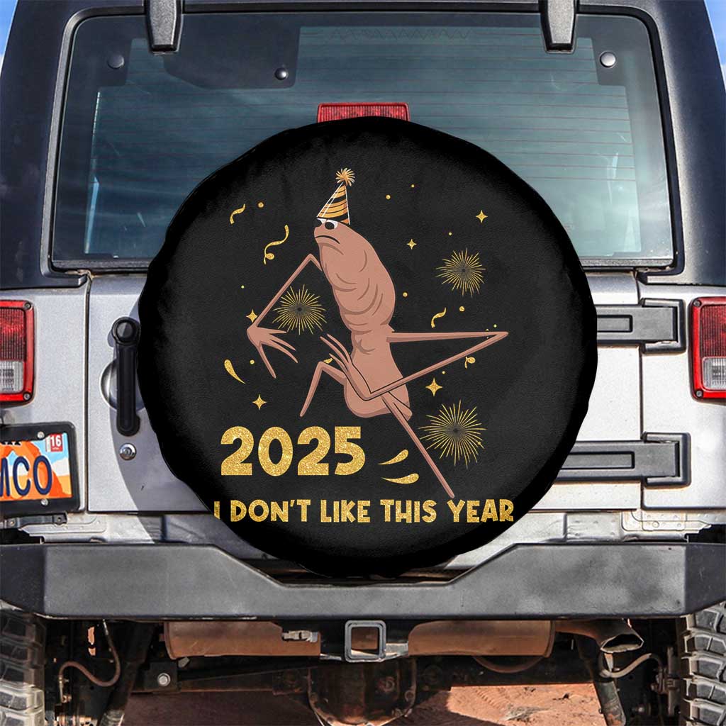 Funny Marcus The Worm New Year Spare Tire Cover 2025 I Dont Like This Year Fireworks NYE Party - Wonder Print Shop