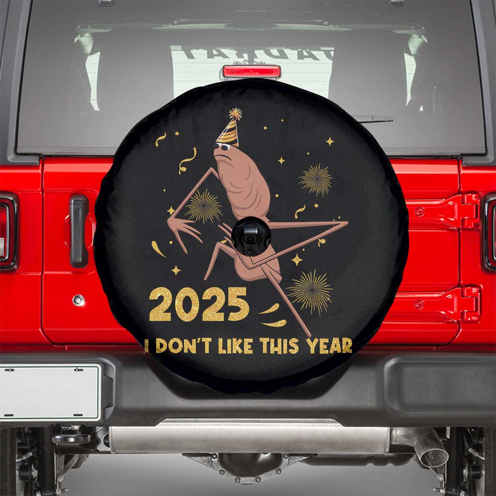 Funny Marcus The Worm New Year Spare Tire Cover 2025 I Dont Like This Year Fireworks NYE Party - Wonder Print Shop