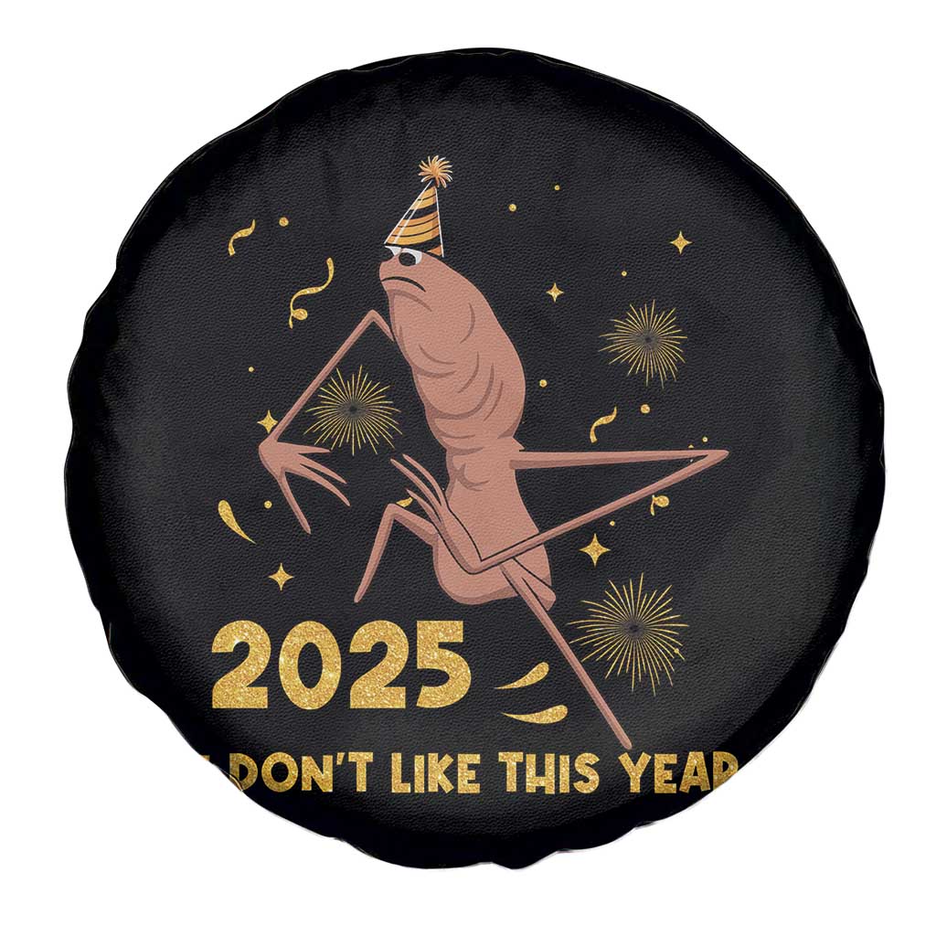 Funny Marcus The Worm New Year Spare Tire Cover 2025 I Dont Like This Year Fireworks NYE Party - Wonder Print Shop