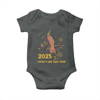 Funny Marcus The Worm New Year Baby Onesie 2025 I Dont Like This Year Fireworks NYE Party - Wonder Print Shop