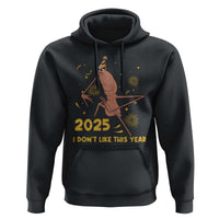 Funny Marcus The Worm New Year Hoodie 2025 I Dont Like This Year Fireworks NYE Party - Wonder Print Shop
