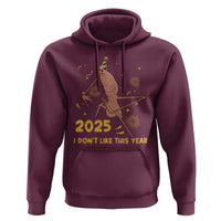 Funny Marcus The Worm New Year Hoodie 2025 I Dont Like This Year Fireworks NYE Party - Wonder Print Shop