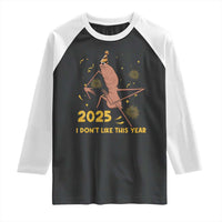 Funny Marcus The Worm New Year Raglan Shirt 2025 I Dont Like This Year Fireworks NYE Party - Wonder Print Shop