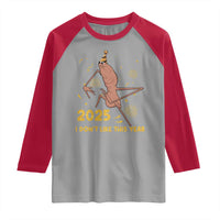 Funny Marcus The Worm New Year Raglan Shirt 2025 I Dont Like This Year Fireworks NYE Party - Wonder Print Shop