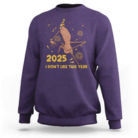 Funny Marcus The Worm New Year Sweatshirt 2025 I Dont Like This Year Fireworks NYE Party - Wonder Print Shop