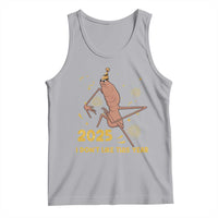 Funny Marcus The Worm New Year Tank Top 2025 I Dont Like This Year Fireworks NYE Party - Wonder Print Shop