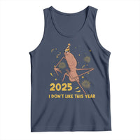 Funny Marcus The Worm New Year Tank Top 2025 I Dont Like This Year Fireworks NYE Party - Wonder Print Shop
