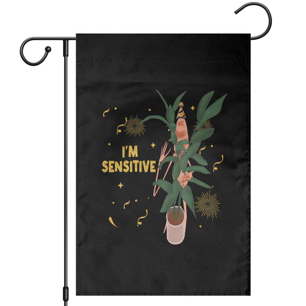 Funny Marcus The Worm New Year Garden Flag I Am Sensitive NYE Party Firework - Wonder Print Shop