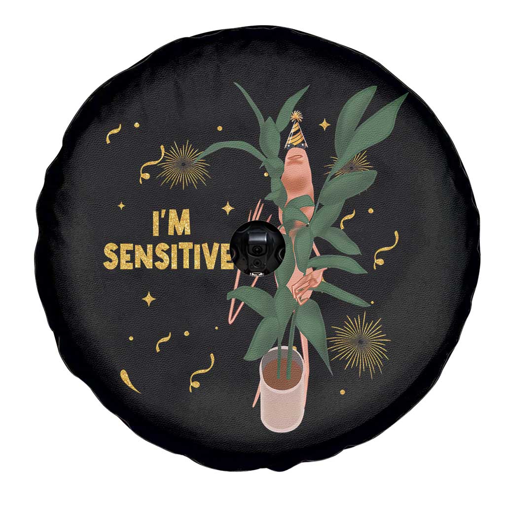 Funny Marcus The Worm New Year Spare Tire Cover I Am Sensitive NYE Party Firework - Wonder Print Shop