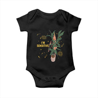 Funny Marcus The Worm New Year Baby Onesie I Am Sensitive NYE Party Firework - Wonder Print Shop