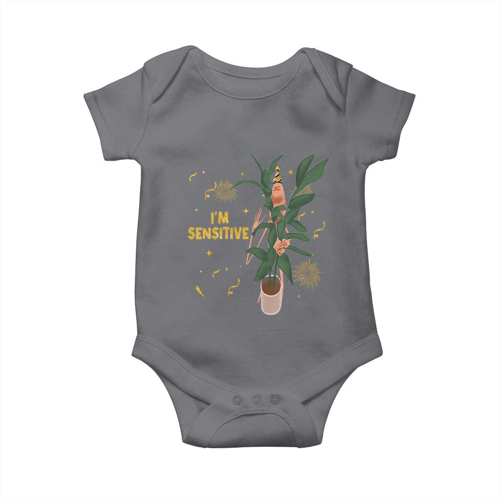 Funny Marcus The Worm New Year Baby Onesie I Am Sensitive NYE Party Firework - Wonder Print Shop