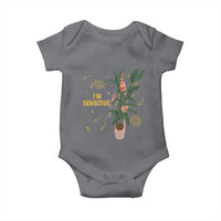 Funny Marcus The Worm New Year Baby Onesie I Am Sensitive NYE Party Firework - Wonder Print Shop