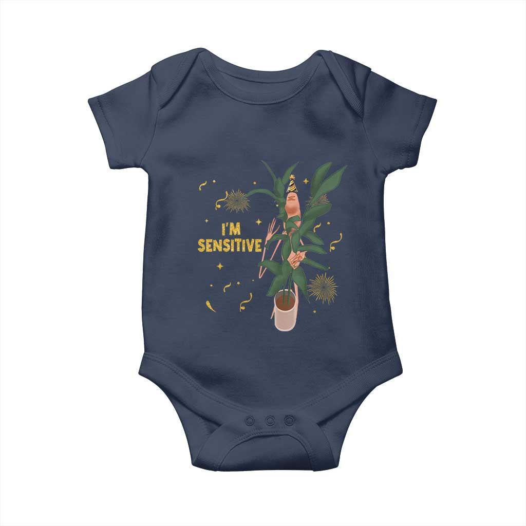 Funny Marcus The Worm New Year Baby Onesie I Am Sensitive NYE Party Firework - Wonder Print Shop