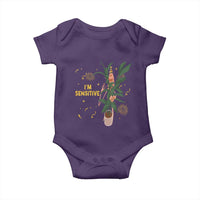 Funny Marcus The Worm New Year Baby Onesie I Am Sensitive NYE Party Firework - Wonder Print Shop