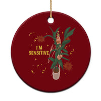 Funny Marcus The Worm New Year Ceramic Ornament I Am Sensitive NYE Party Firework - Wonder Print Shop