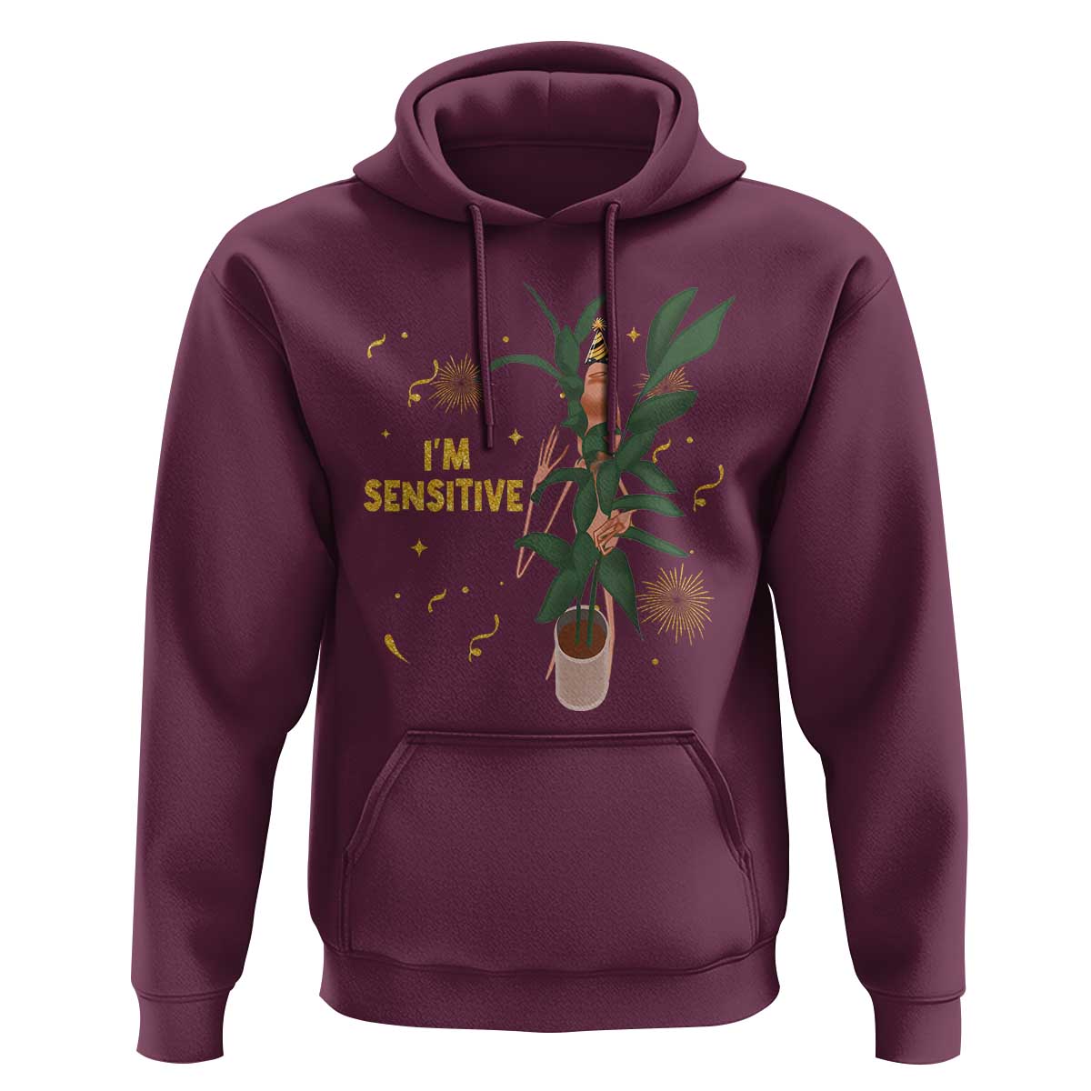 Funny Marcus The Worm New Year Hoodie I Am Sensitive NYE Party Firework - Wonder Print Shop