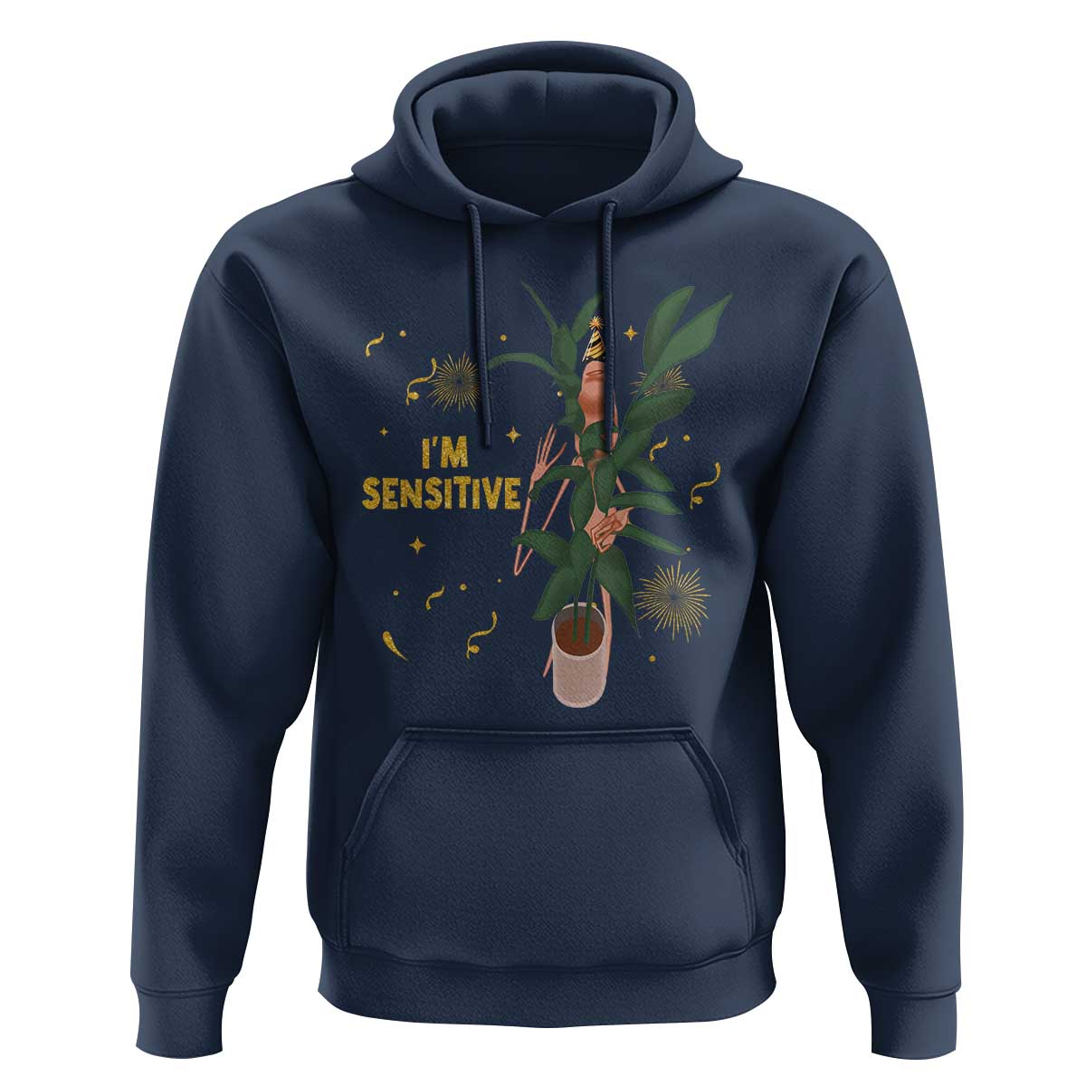 Funny Marcus The Worm New Year Hoodie I Am Sensitive NYE Party Firework - Wonder Print Shop
