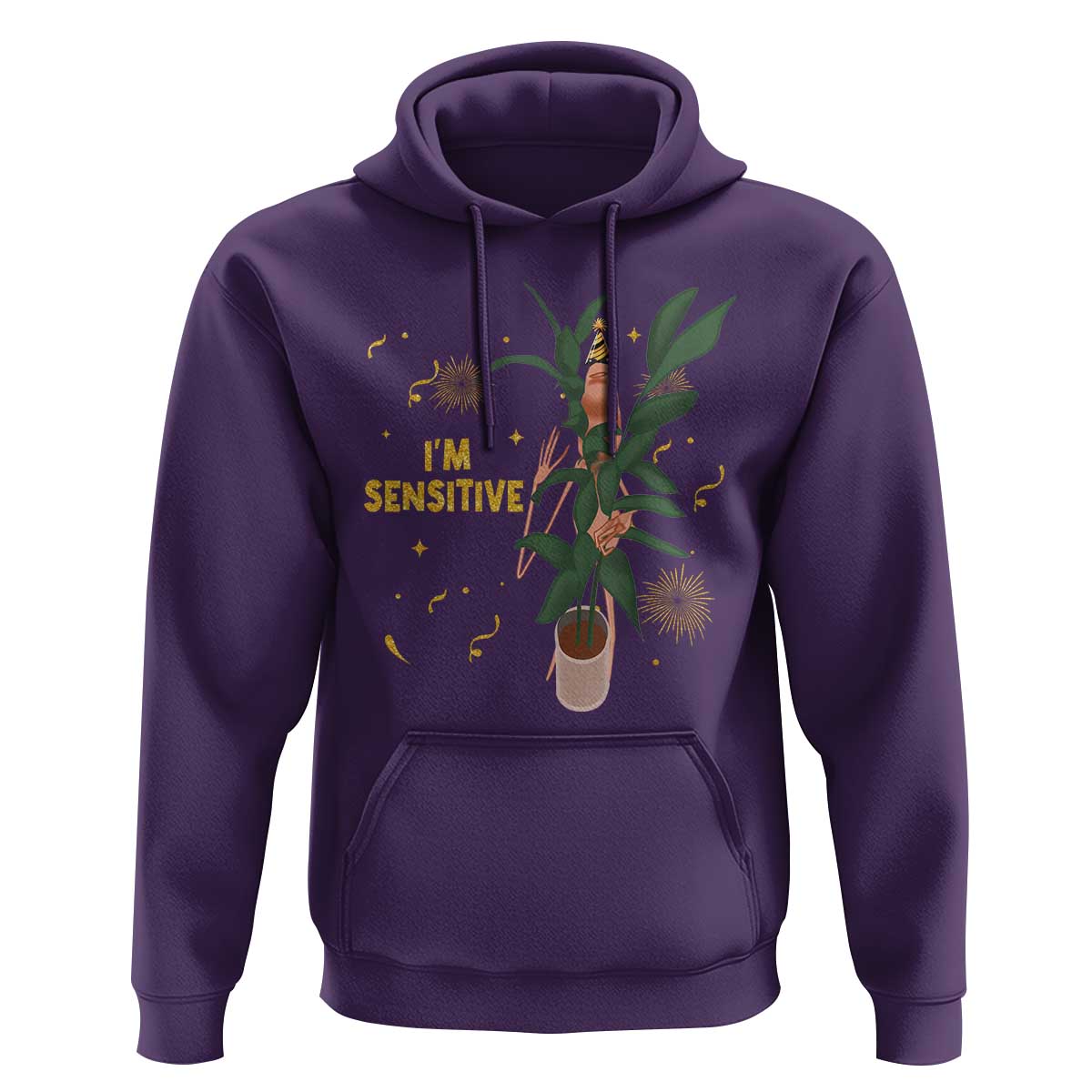 Funny Marcus The Worm New Year Hoodie I Am Sensitive NYE Party Firework - Wonder Print Shop