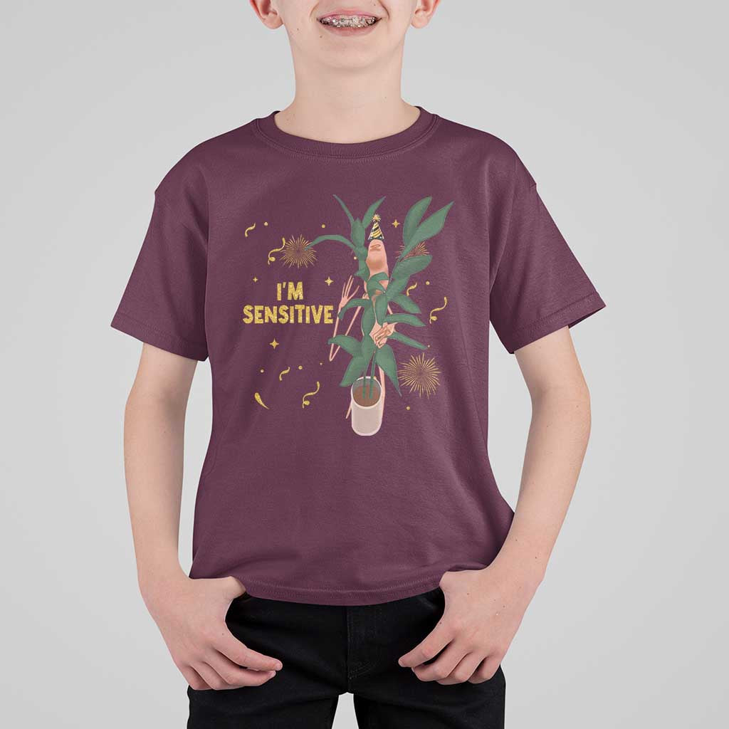 Funny Marcus The Worm New Year T Shirt For Kid I Am Sensitive NYE Party Firework - Wonder Print Shop