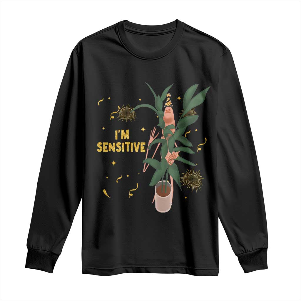 Funny Marcus The Worm New Year Long Sleeve Shirt I Am Sensitive NYE Party Firework - Wonder Print Shop