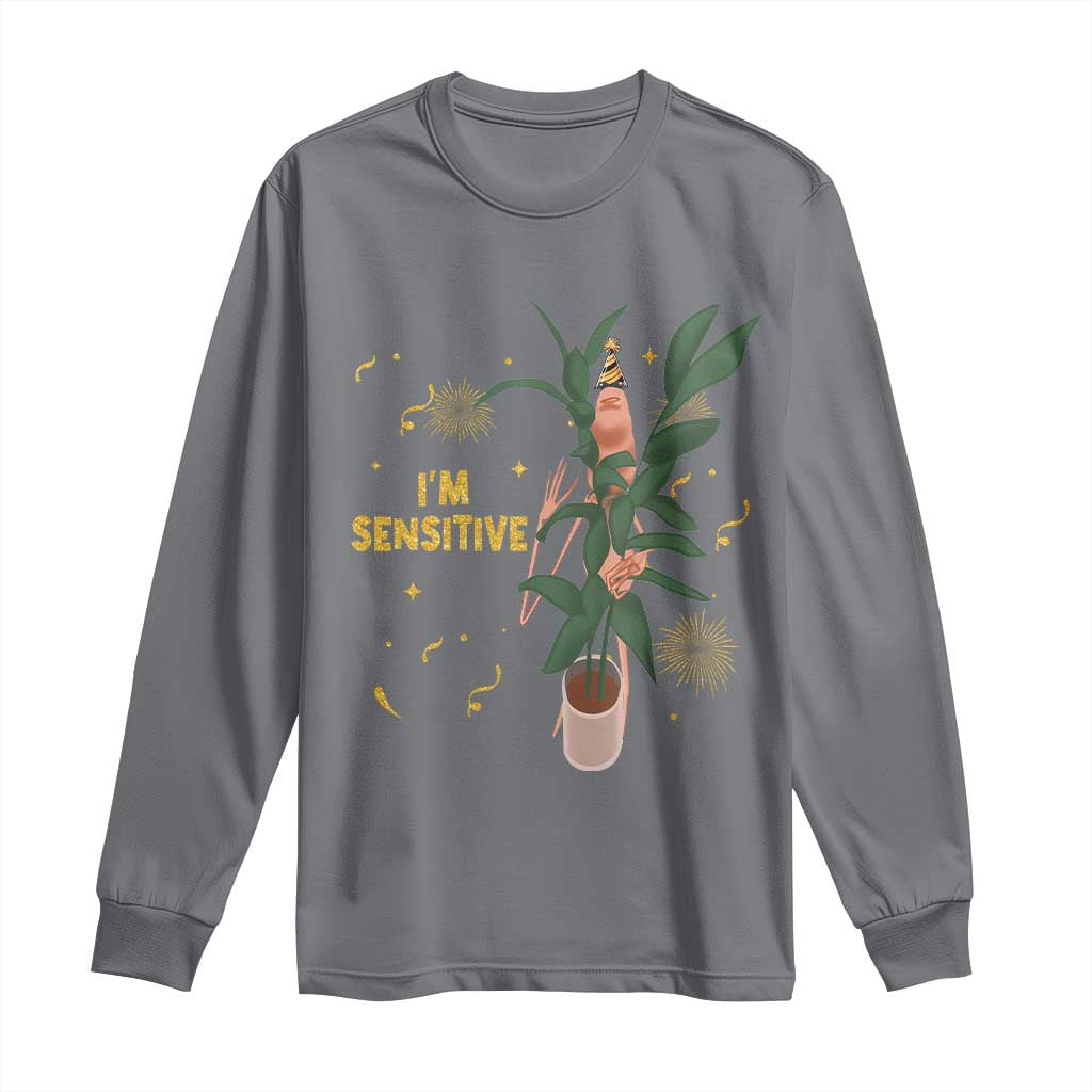 Funny Marcus The Worm New Year Long Sleeve Shirt I Am Sensitive NYE Party Firework - Wonder Print Shop