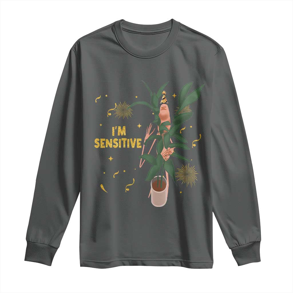 Funny Marcus The Worm New Year Long Sleeve Shirt I Am Sensitive NYE Party Firework - Wonder Print Shop